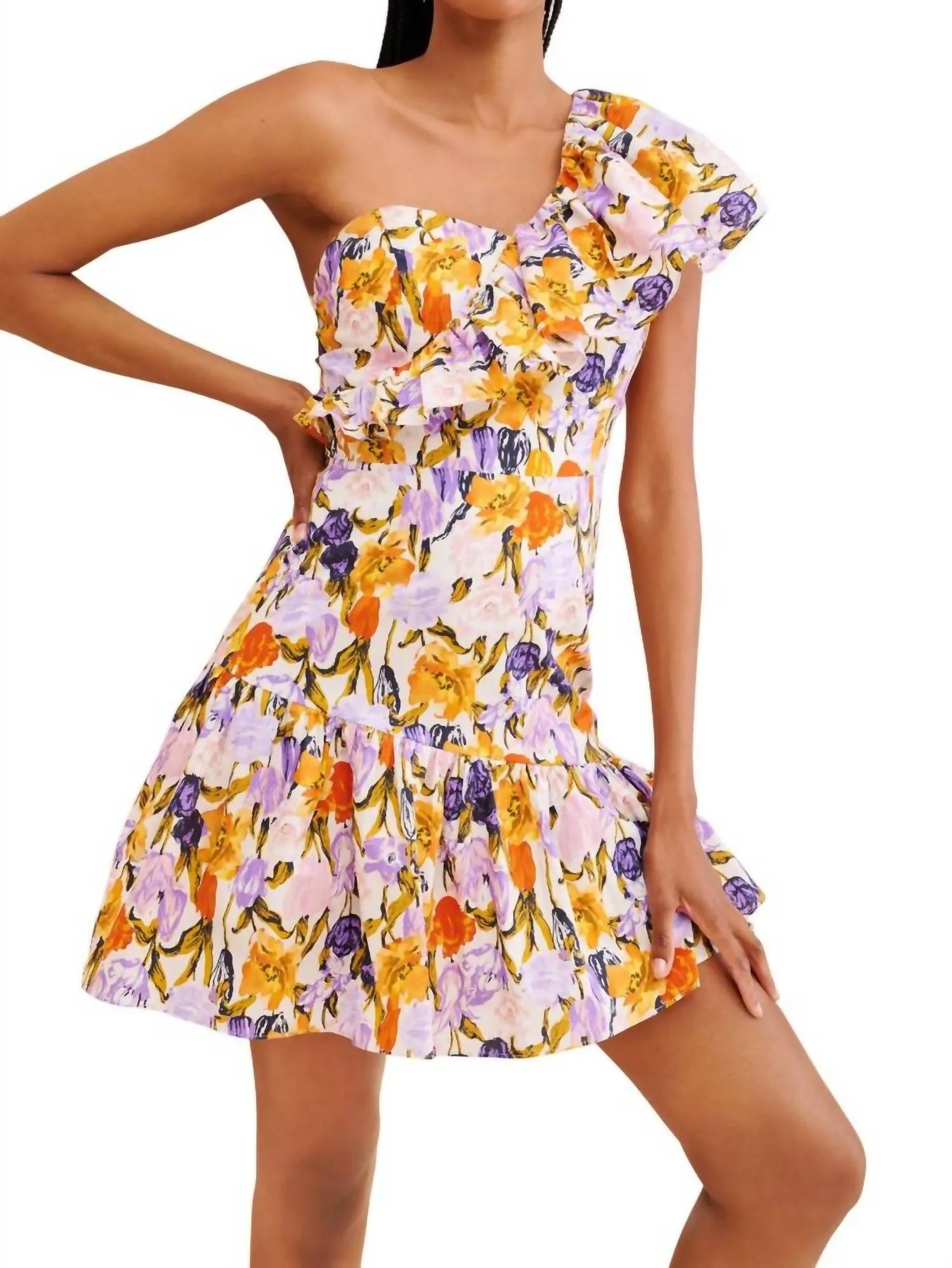 Adelyn Rae - Kylie One Shoulder Mini Dress