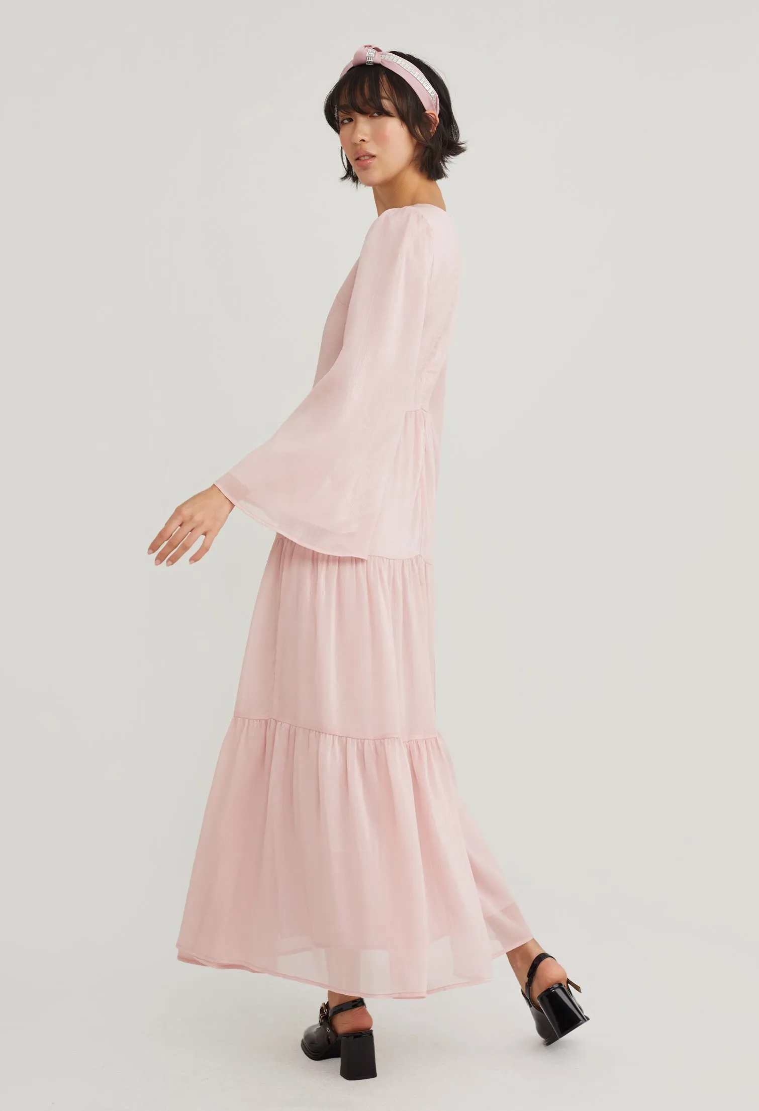 Bell Sleeve Prarie Maxi Dress