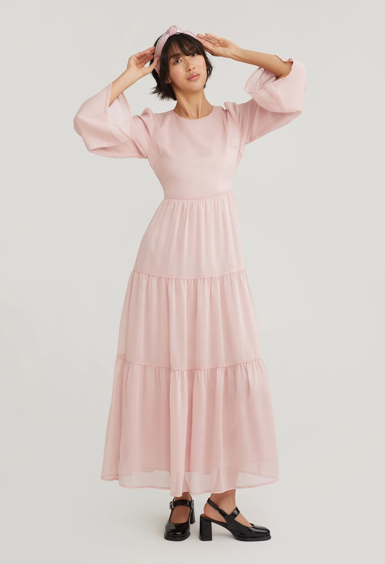 Bell Sleeve Prarie Maxi Dress