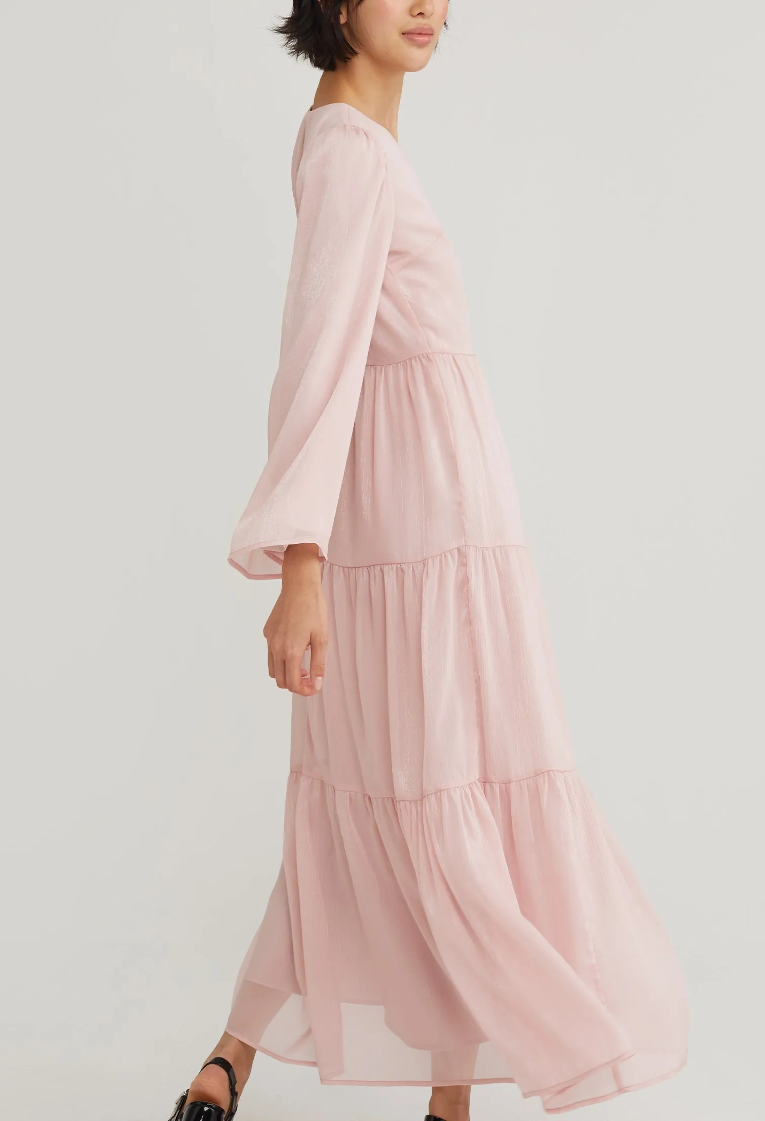 Bell Sleeve Prarie Maxi Dress