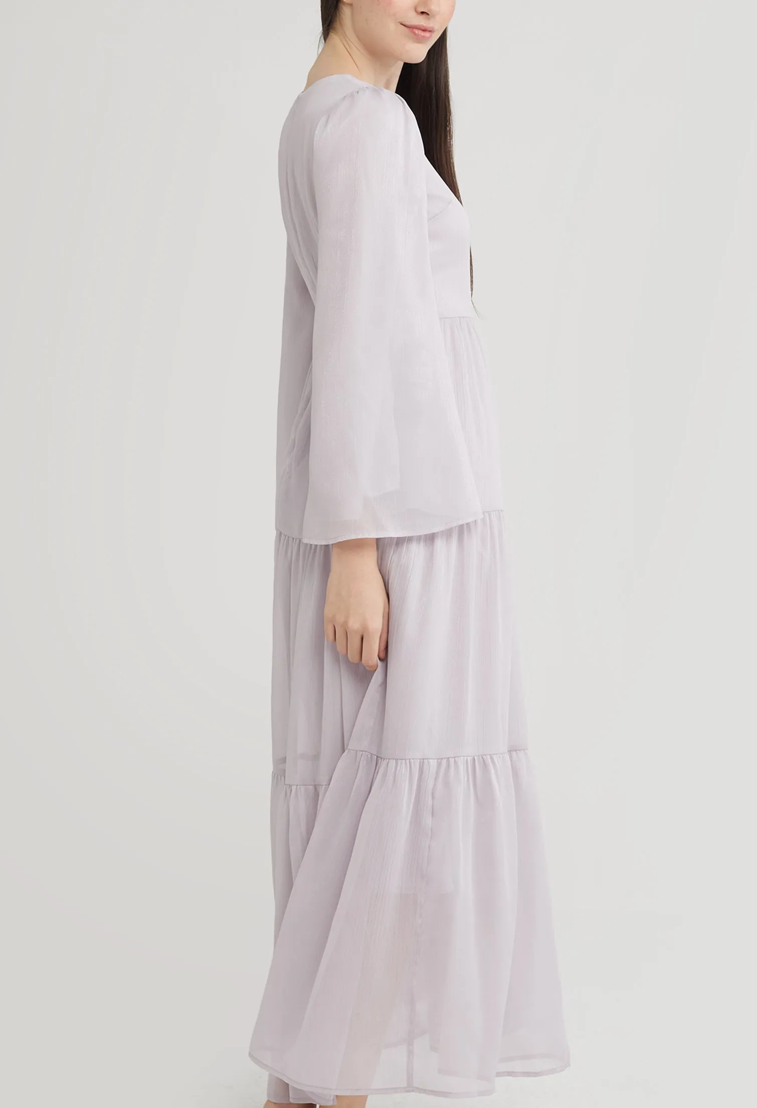 Bell Sleeve Prarie Maxi Dress