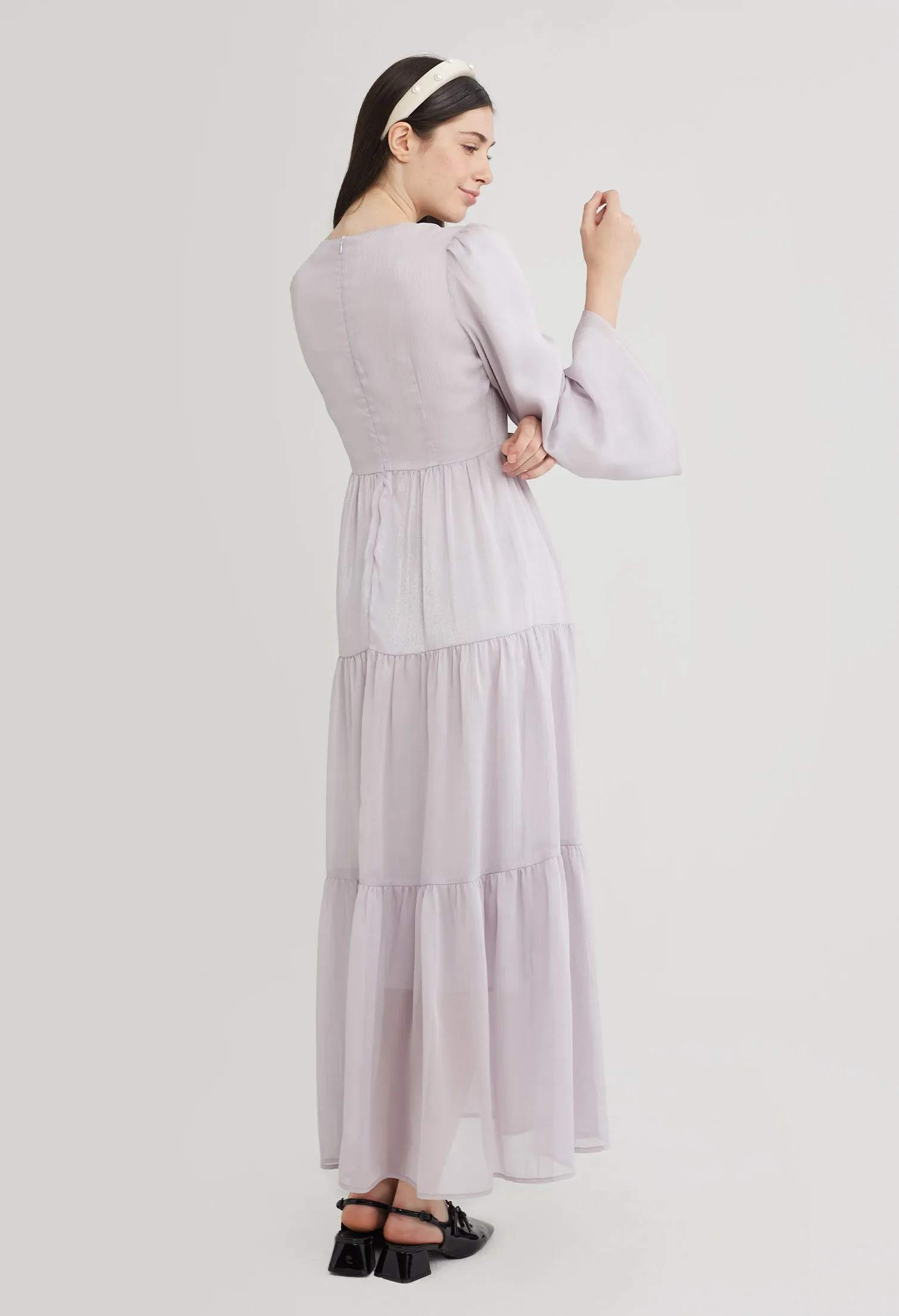 Bell Sleeve Prarie Maxi Dress