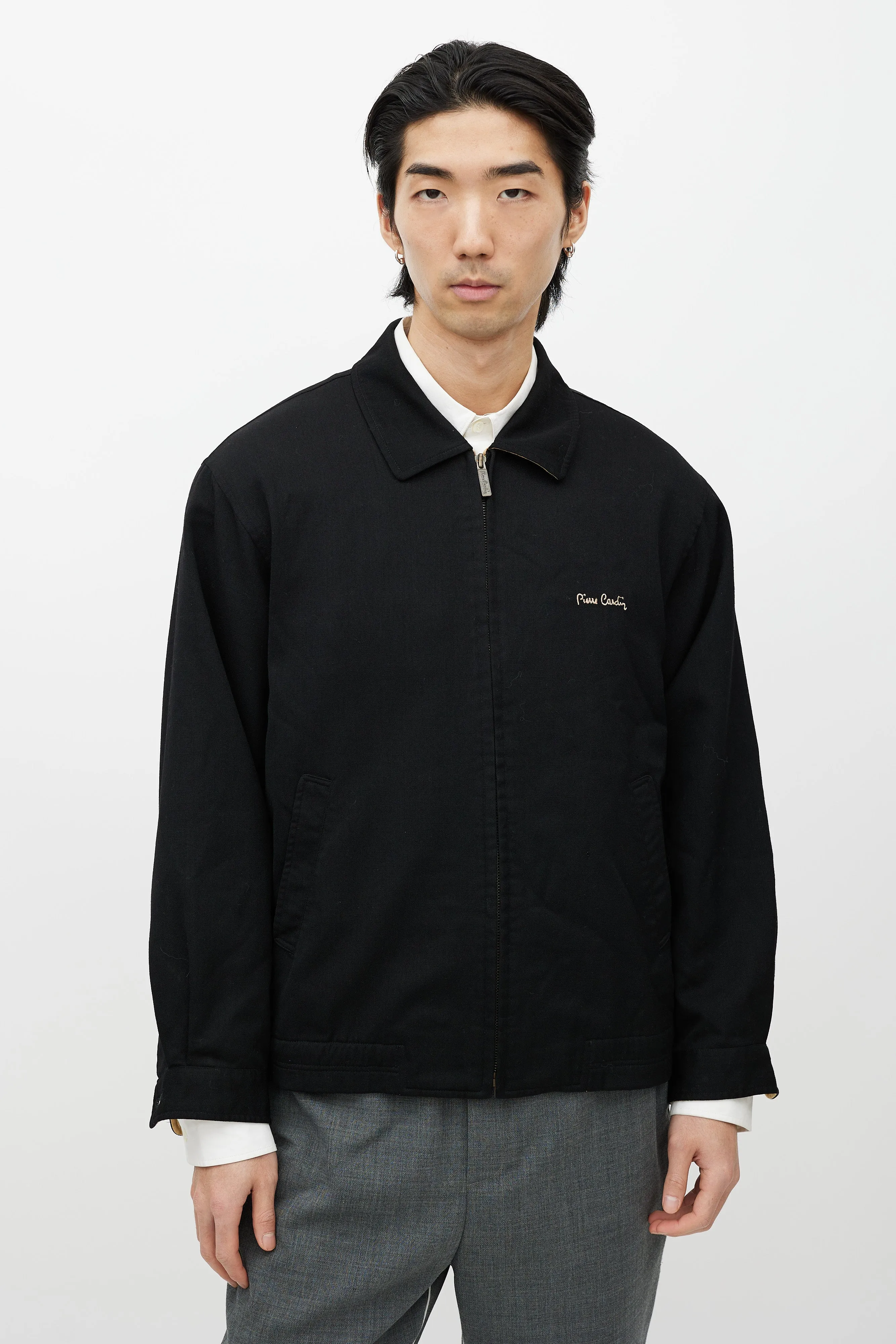 Black Zip Up Coach Jacket