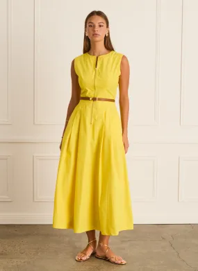 Citron Zip Up Dress