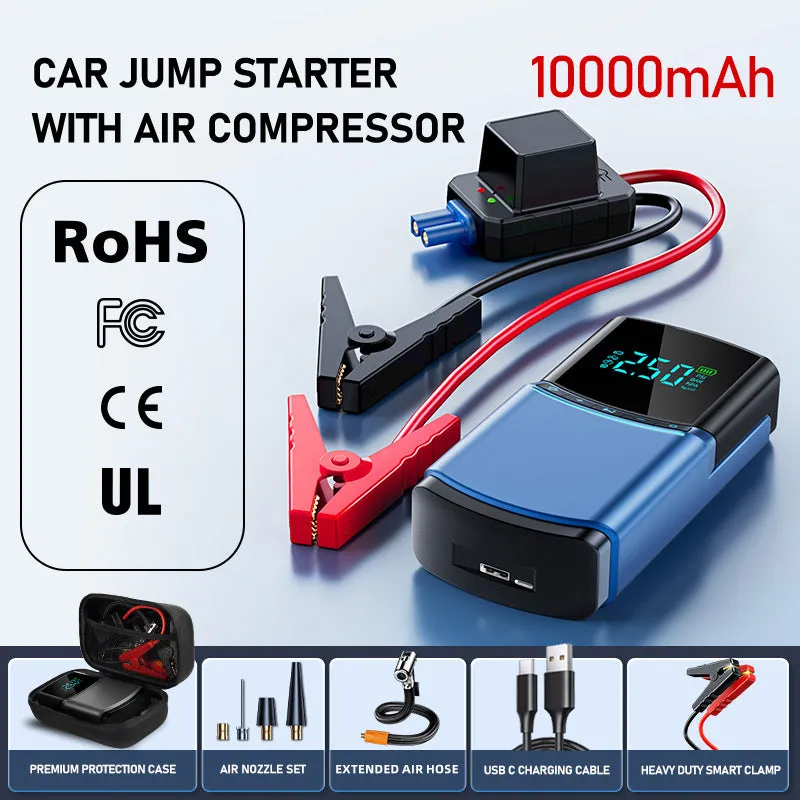 Color: 10000mah Blue - Automobile Emergency Start Power Source