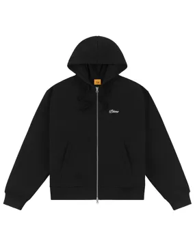 Cursive Small Logo Zip-Up Hoodie