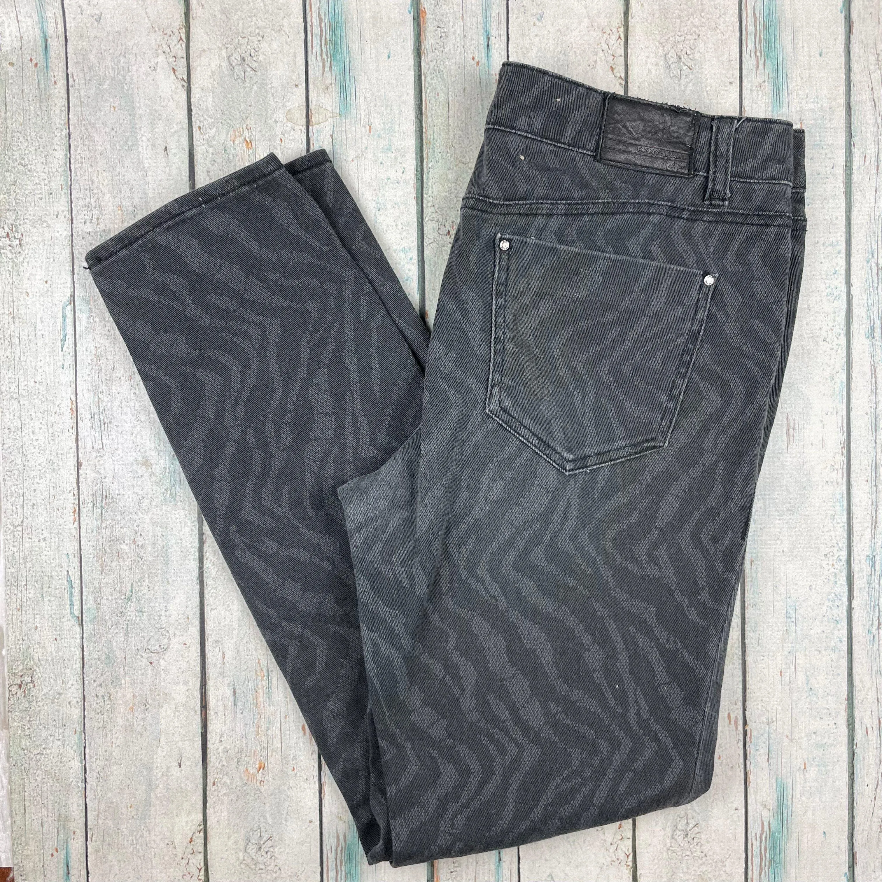 DKNY 'Jegging' Tiger Print Stretch Jeans- Size 12