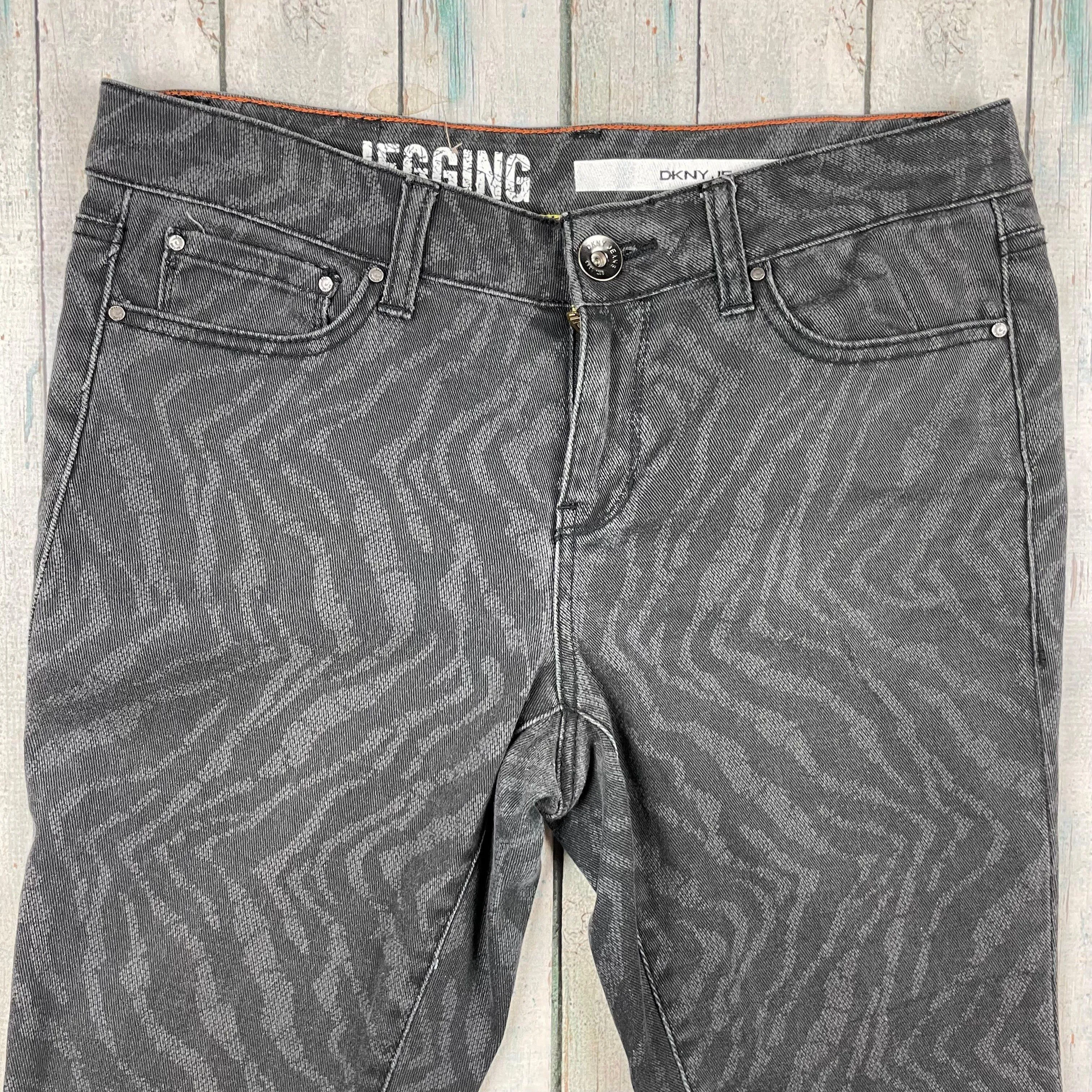 DKNY 'Jegging' Tiger Print Stretch Jeans- Size 12