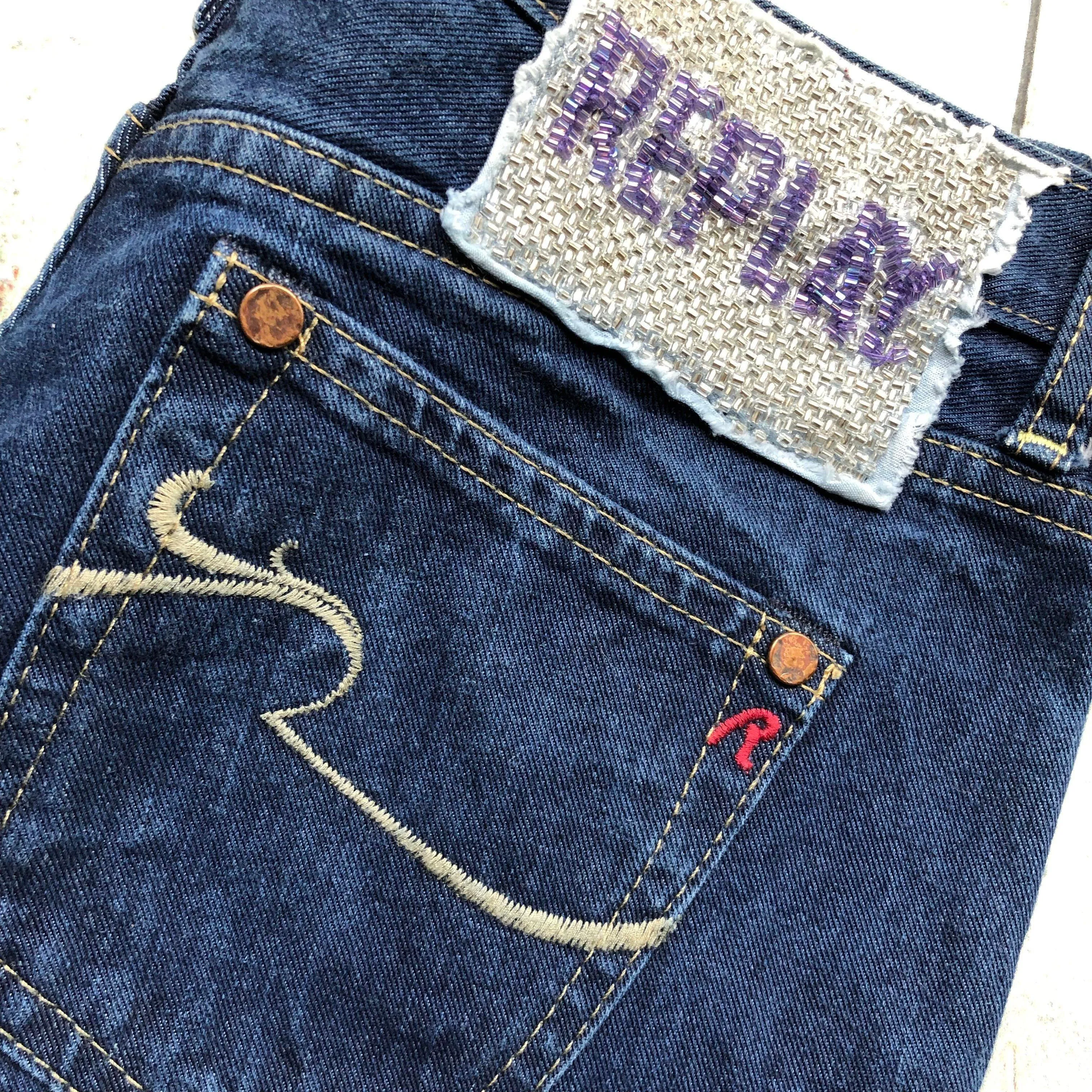 Embellished Replay Denim Jeans- Size 27/32