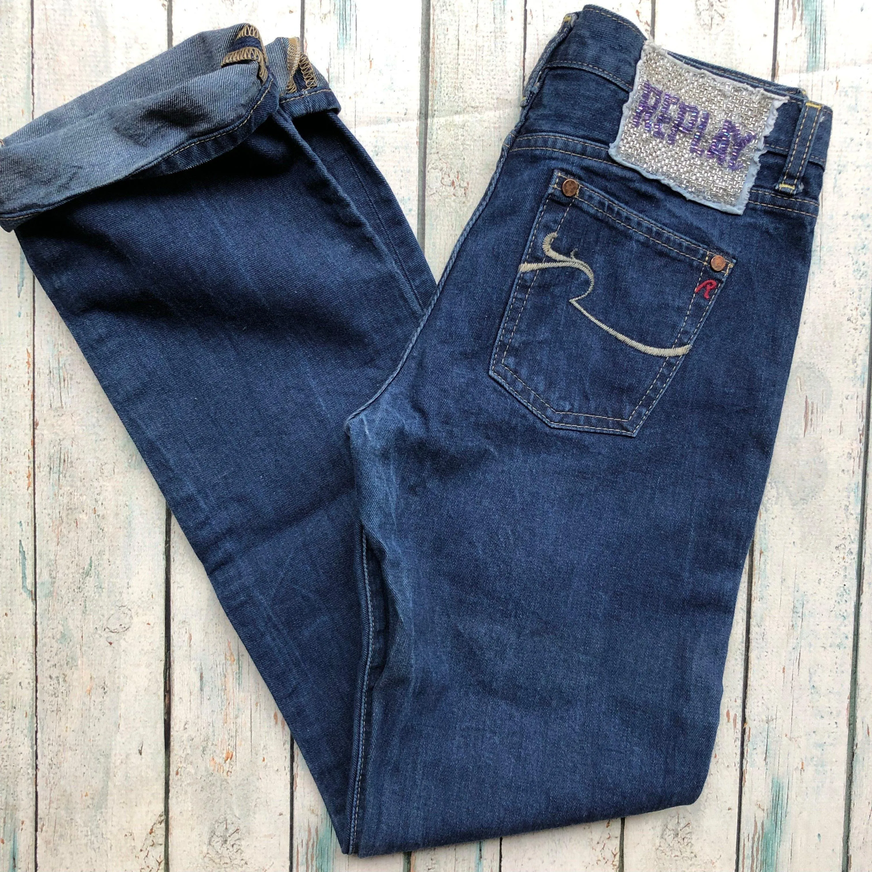 Embellished Replay Denim Jeans- Size 27/32