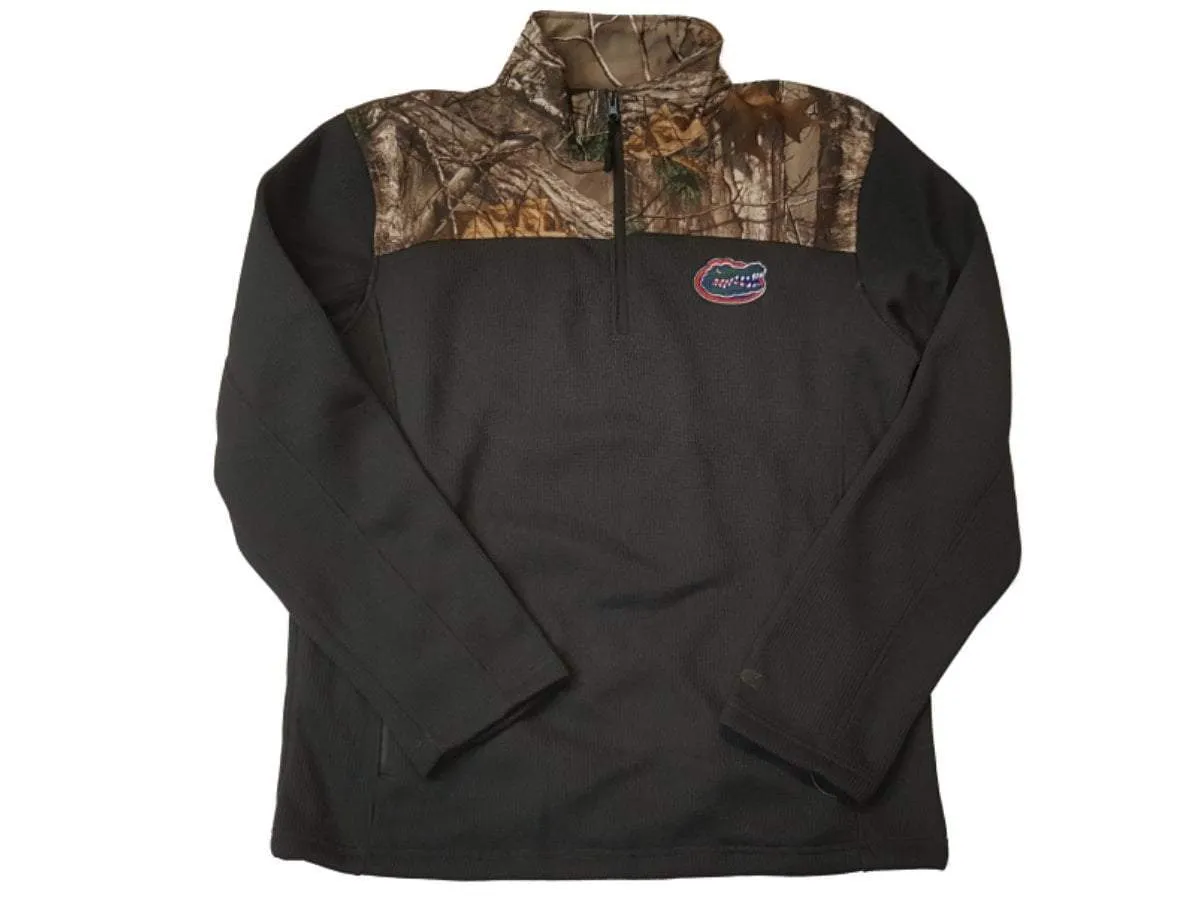 Florida Gators Colosseum Realtree & Charcoal Gray 1/4 Zip Up LS Pullover (L)
