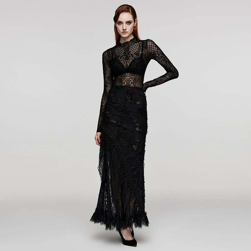 Goth translucence T-shirt WT-832TCF