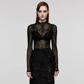 Goth translucence T-shirt WT-832TCF