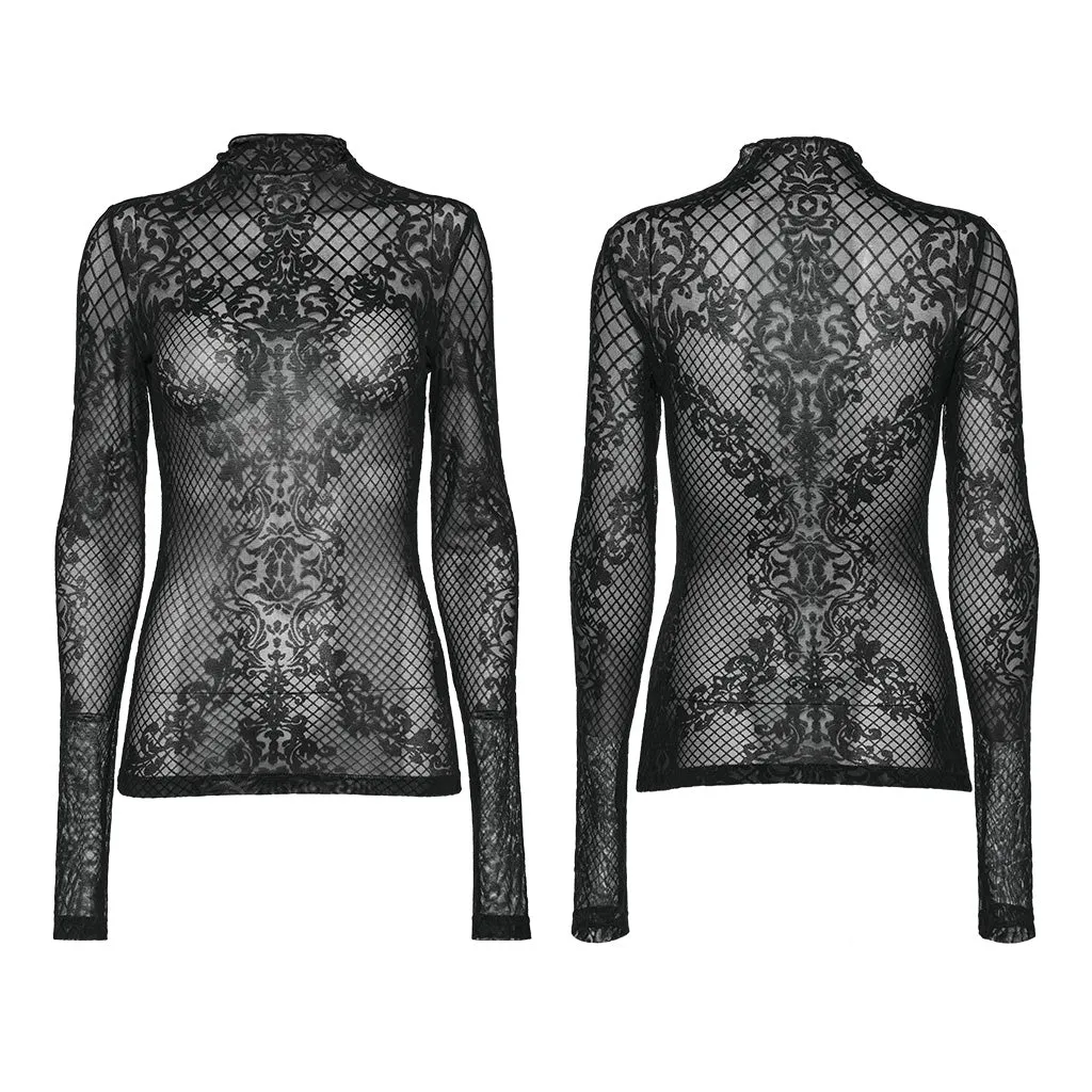 Goth translucence T-shirt WT-832TCF