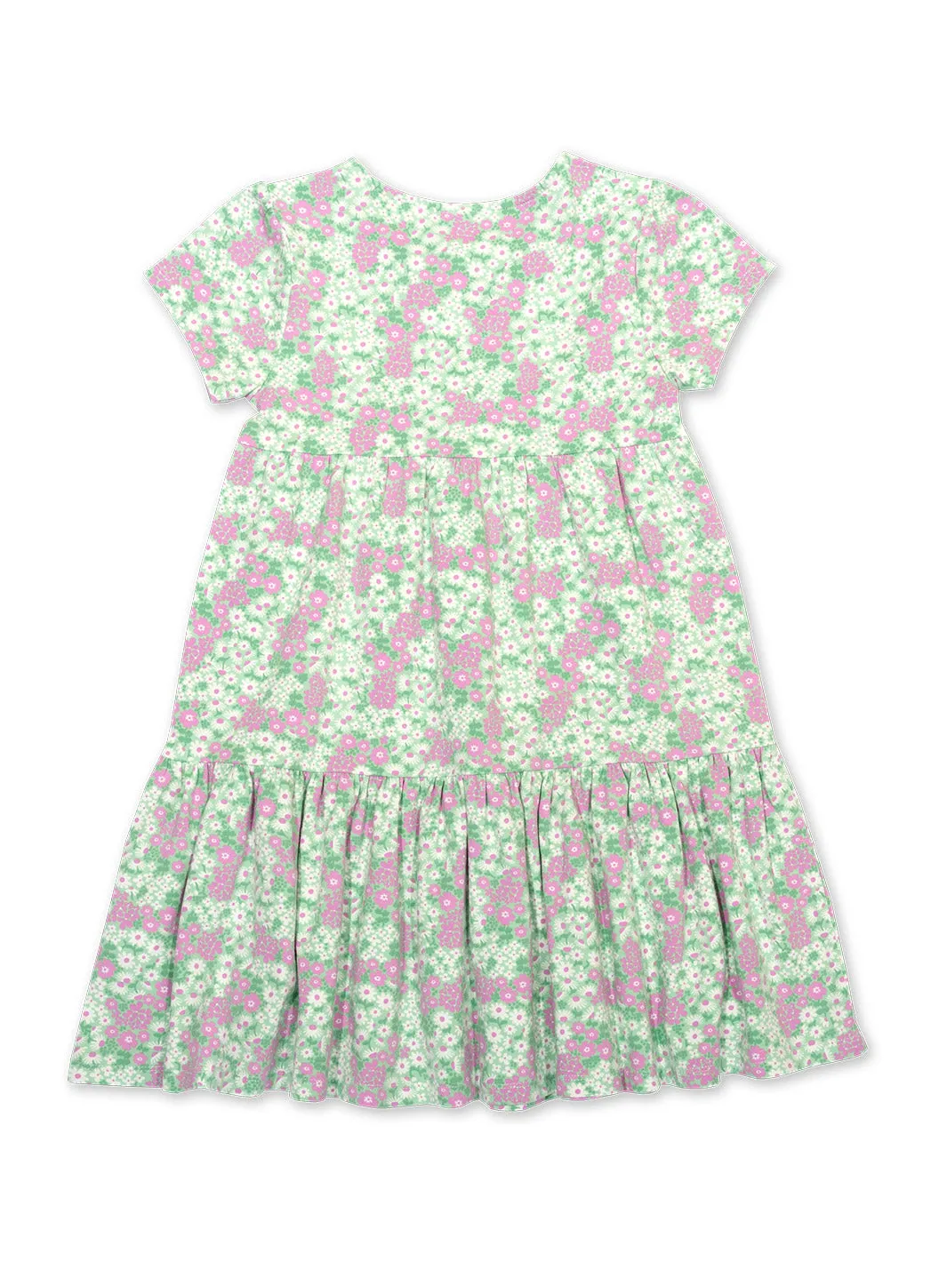Kite Flower patch dress sage
