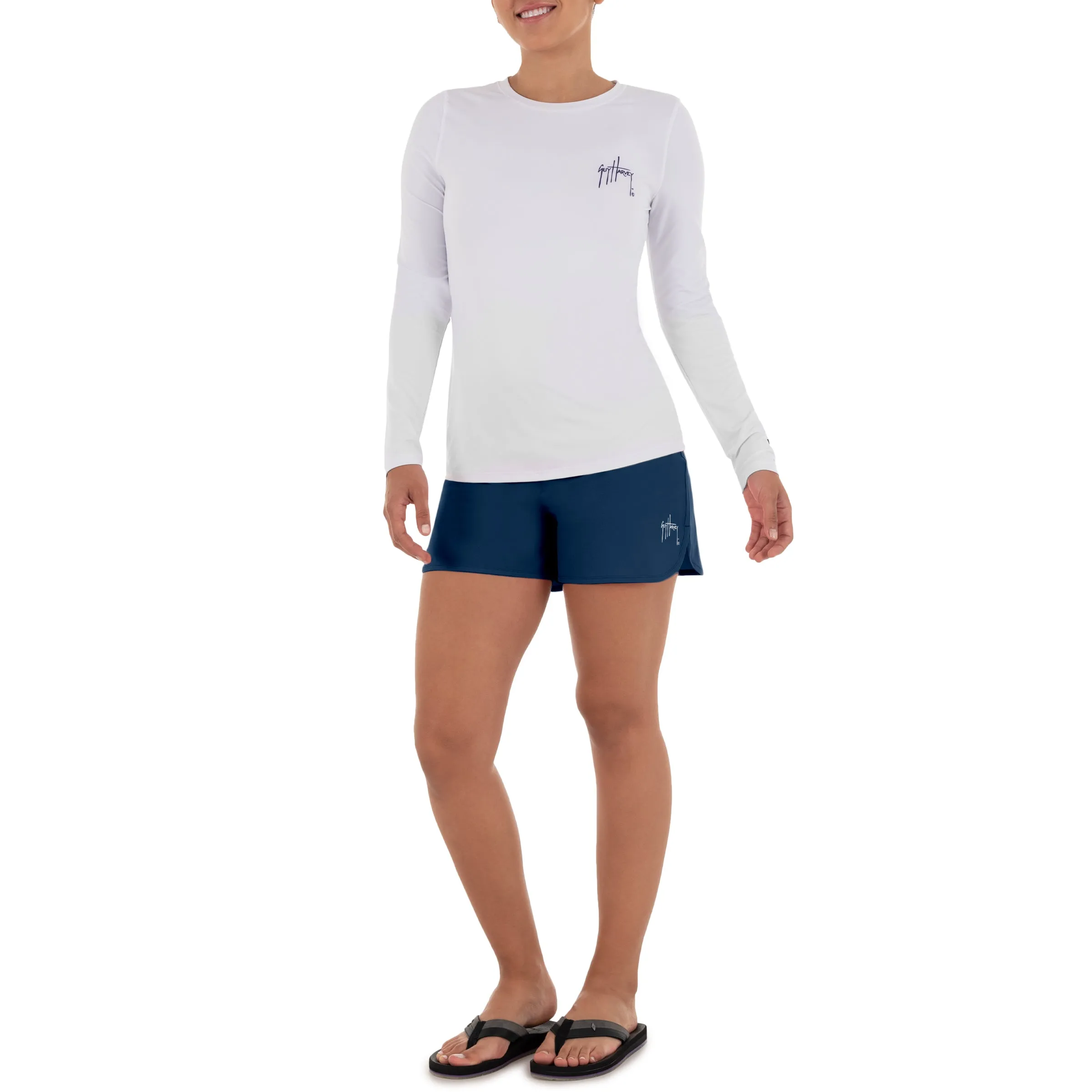 Ladies Core Solid Navy Performance Short