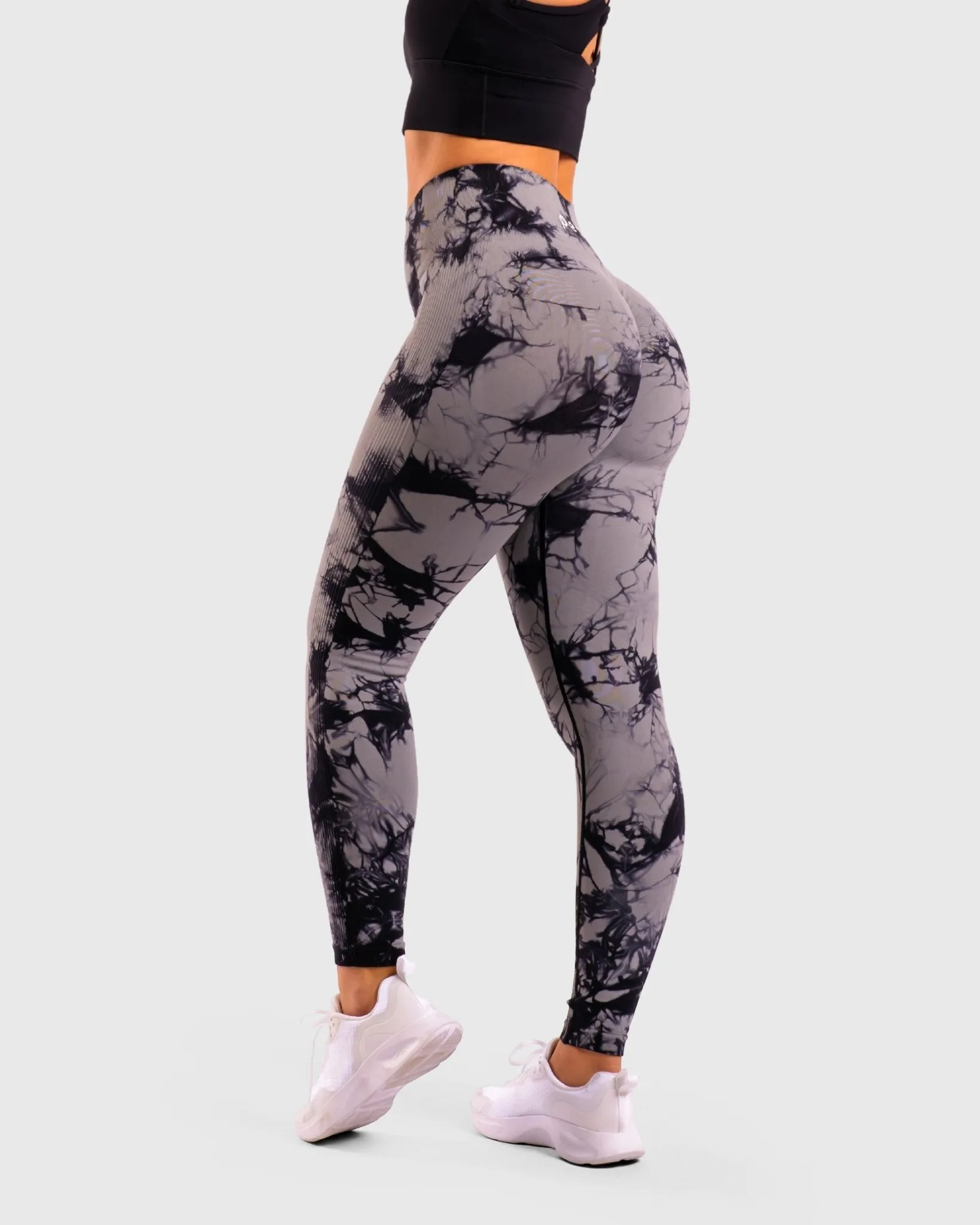 Light Grey Tie-dye V.2 Mid Waist Tights