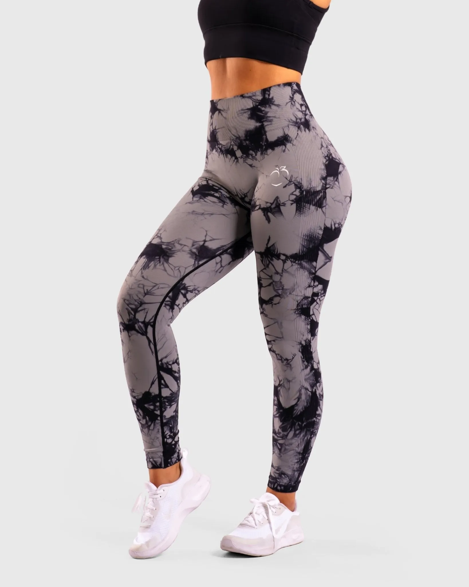 Light Grey Tie-dye V.2 Mid Waist Tights
