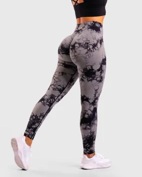 Light Grey Tie-dye V.2 Mid Waist Tights