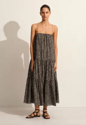 Matteau Voluminous Tiered Sundress - Jasmine (Cocoa)