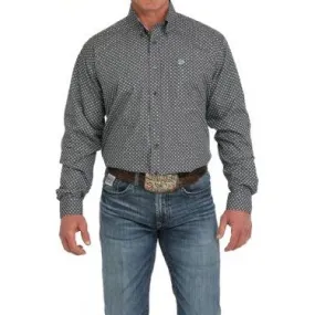 Men's Cinch Geometric Print Button-Down Western Shirt MTW1105894