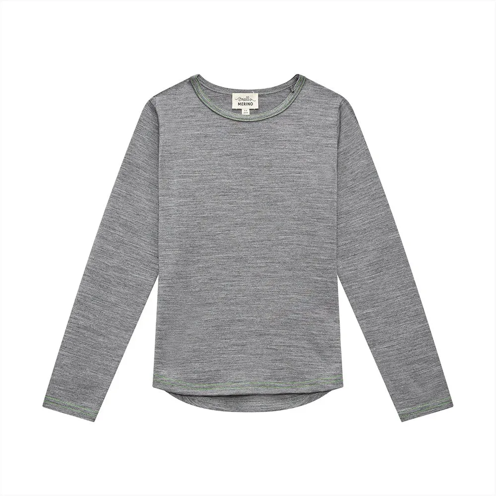 Merino Long Sleeve | Grey Marle