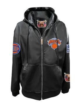 NEW YORK KNICKS LIGHTWEIGHT VEGAN ZIP-UP HOODED JACKET