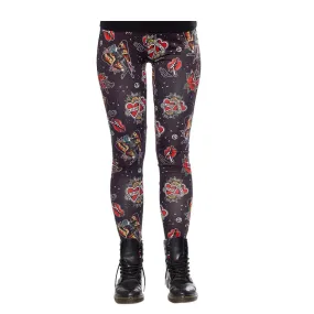 Punk Rock Girl Womens Leggings