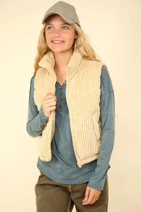 Zip Up Puffer Vest