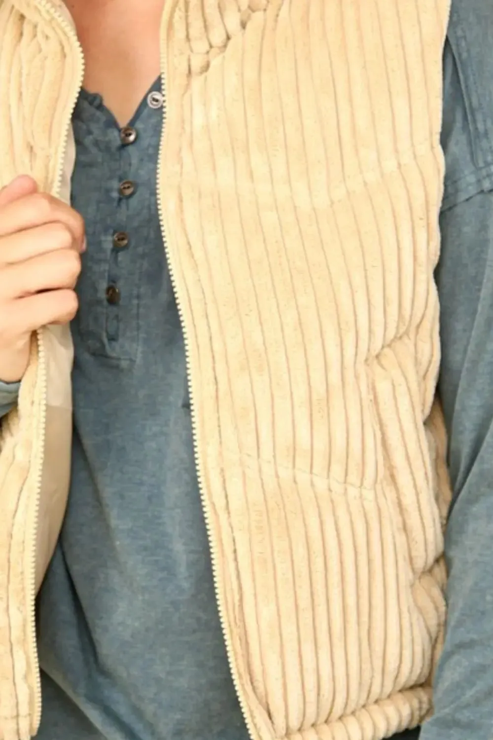Zip Up Puffer Vest